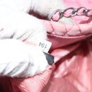 PRADA Chain Tote Bag Nylon Pink Silver Auth 128405-22