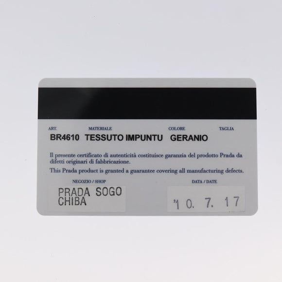 PRADA Chain Tote Bag Nylon Pink Silver Auth 128405