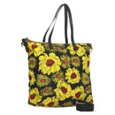 PRADA Hand Bag Nylon 2way Yellow Silver Auth 128406-1