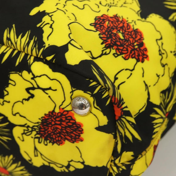 PRADA Hand Bag Nylon 2way Yellow Silver Auth 128406