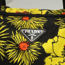 PRADA Hand Bag Nylon 2way Yellow Silver Auth 128406-17