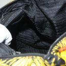 PRADA Hand Bag Nylon 2way Yellow Silver Auth 128406-19
