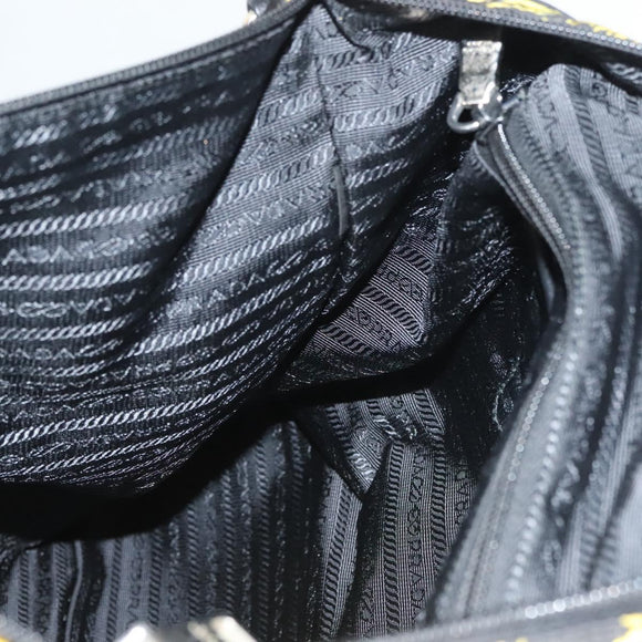 PRADA Hand Bag Nylon 2way Yellow Silver Auth 128406