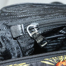 PRADA Hand Bag Nylon 2way Yellow Silver Auth 128406-21