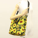 PRADA Hand Bag Nylon 2way Yellow Silver Auth 128406-24