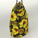 PRADA Hand Bag Nylon 2way Yellow Silver Auth 128406-3