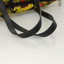 PRADA Hand Bag Nylon 2way Yellow Silver Auth 128406-7