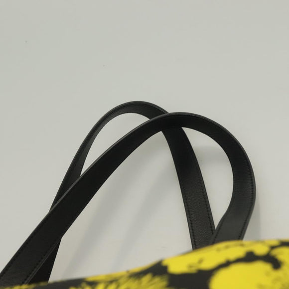 PRADA Hand Bag Nylon 2way Yellow Silver Auth 128406