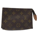 LOUIS VUITTON Monogram Poche Toilette 15 Pouch M47546 LV Auth 128417-1