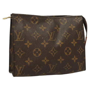LOUIS VUITTON Monogram Poche Toilette 19 Pouch M47544 LV Auth 128418
