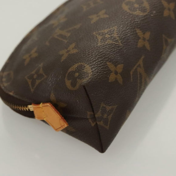 LOUIS VUITTON Monogram Pochette Cosmetic PM Cosmetic Pouch M47515 LV Auth 128420