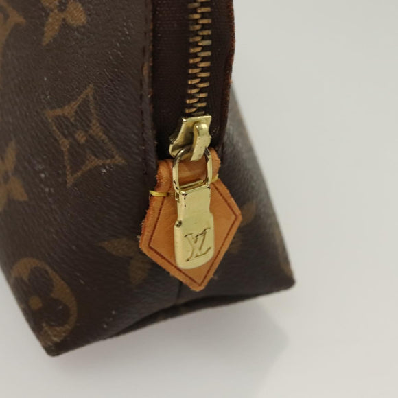 LOUIS VUITTON Monogram Pochette Cosmetic PM Cosmetic Pouch M47515 LV Auth 128420