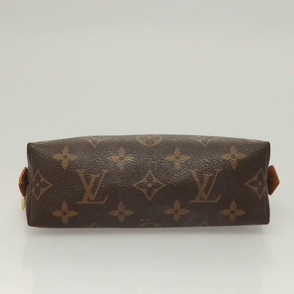LOUIS VUITTON Monogram Pochette Cosmetic PM Cosmetic Pouch M47515 LV Auth 128420