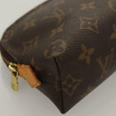LOUIS VUITTON Monogram Pochette Cosmetic PM Cosmetic Pouch M47515 LV Auth 128420-7