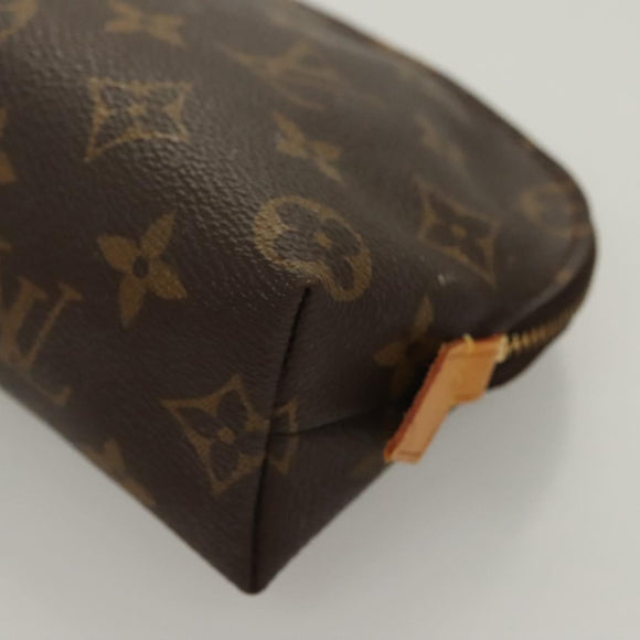 LOUIS VUITTON Monogram Pochette Cosmetic PM Cosmetic Pouch M47515 LV Auth 128420