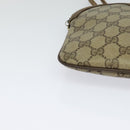 GUCCI GG Supreme Web Sherry Line Shoulder Bag PVC Beige 904 02 047 Auth 128433-14