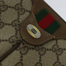 GUCCI GG Supreme Web Sherry Line Shoulder Bag PVC Beige 904 02 047 Auth 128433-9