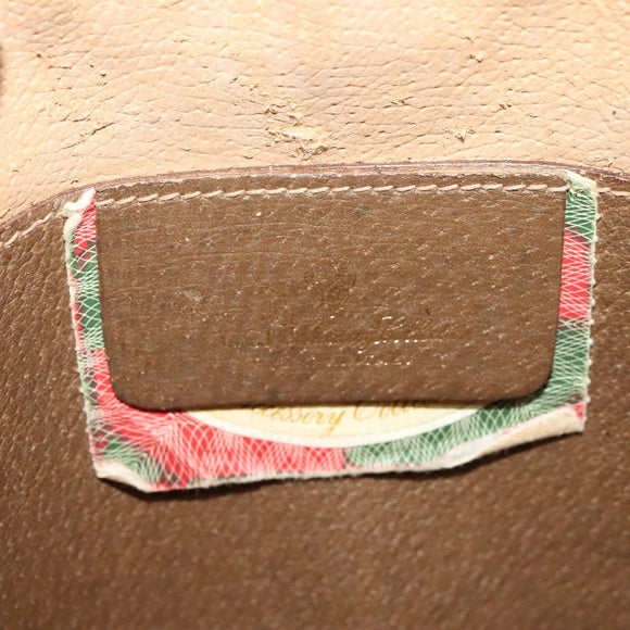 GUCCI GG Supreme Web Sherry Line Shoulder Bag PVC Beige 904 02 047 Auth 128433