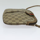 GUCCI GG Supreme Web Sherry Line Shoulder Bag PVC Beige 904 02 047 Auth 128433-4