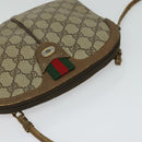 GUCCI GG Supreme Web Sherry Line Shoulder Bag PVC Beige 904 02 047 Auth 128433-6