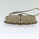 GUCCI GG Supreme Web Sherry Line Shoulder Bag PVC Beige 904 02 047 Auth 128433-5