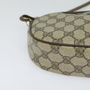 GUCCI GG Supreme Shoulder Bag PVC Beige Gold Auth 128434-9