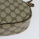 GUCCI GG Supreme Shoulder Bag PVC Beige Gold Auth 128434-16