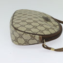 GUCCI GG Supreme Shoulder Bag PVC Beige Gold Auth 128434-4