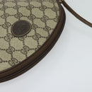 GUCCI GG Supreme Shoulder Bag PVC Beige Gold Auth 128434-6