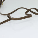 GUCCI GG Supreme Shoulder Bag PVC Beige Gold Auth 128434-7