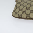 GUCCI GG Supreme Web Sherry Line Shoulder Bag PVC Beige 98 02 047 Auth 128437-10