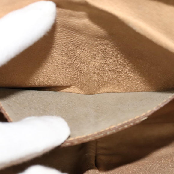 GUCCI GG Supreme Web Sherry Line Shoulder Bag PVC Beige 98 02 047 Auth 128437