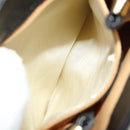 CELINE Shoulder Bag Leather Black Gold Auth 128438-21