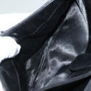 BALLY Chain Shoulder Bag Leather Black Gold Auth 128440-12