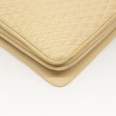 BALLY Chain Shoulder Bag Leather Beige Gold Auth 128441-16