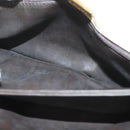 BALLY Chain Shoulder Bag Leather Beige Gold Auth 128441-12