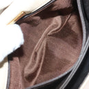 BALLY Chain Shoulder Bag Leather Beige Gold Auth 128441-22