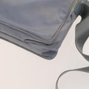 PRADA Shoulder Bag Nylon Light Blue Silver Auth 128446-9