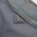 PRADA Shoulder Bag Nylon Light Blue Silver Auth 128446-17