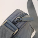 PRADA Shoulder Bag Nylon Light Blue Silver Auth 128446-10