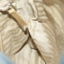 PRADA Shoulder Bag Nylon Light Blue Silver Auth 128446-19