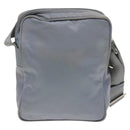 PRADA Shoulder Bag Nylon Light Blue Silver Auth 128446-2