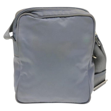 PRADA Shoulder Bag Nylon Light Blue Silver Auth 128446 - 0