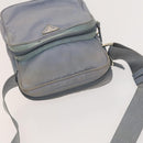 PRADA Shoulder Bag Nylon Light Blue Silver Auth 128446-6