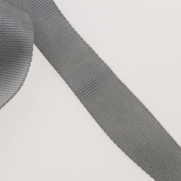 PRADA Shoulder Bag Nylon Light Blue Silver Auth 128446