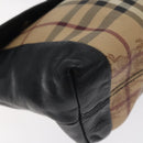 BURBERRY Nova Check Shoulder Bag PVC Beige Auth 128447-14
