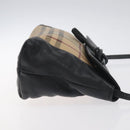 BURBERRY Nova Check Shoulder Bag PVC Beige Auth 128447-3