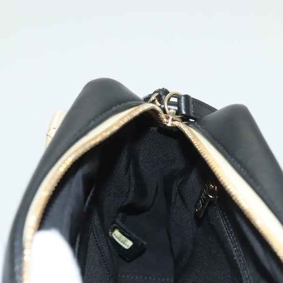 CHANEL Matelasse Chain Shoulder Bag Suede Ivory Gold CC Auth 128451