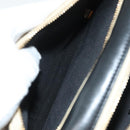 CHANEL Matelasse Chain Shoulder Bag Suede Ivory Gold CC Auth 128451-21