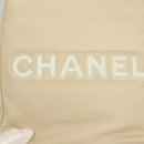 CHANEL Camelia Tote Bag Leather Beige CC Auth 128453-17